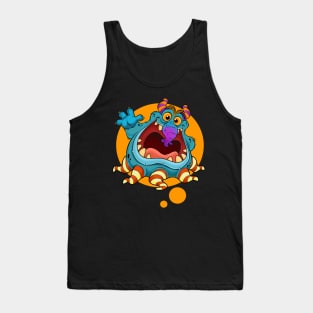 cute funny monster Tank Top